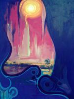 Surreal - Rhapsody Of Blues - Oil Colour On Canvas
